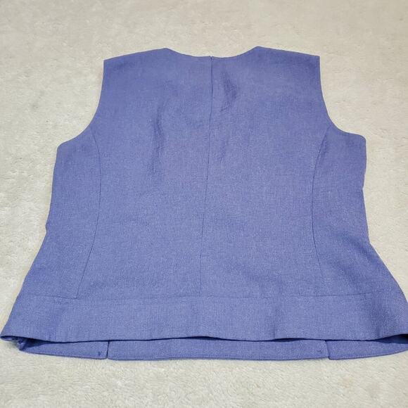 VTG Amanda Smith Petite Purple Work Suit‎ Blazer Jacket Peplum Blouse Skirt 10P - Picture 11 of 16